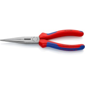 Knipex Pinza per Meccanica - con Becchi Mezzotondi con Tronchese (Pinza a Becchi di Cicogna) Bonderizzata Nera, 200 Mm 26 12 200
