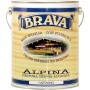Brava ALC4 Alpina Finitura Cerosa per Legno all'Acqua, Castagno, 4000 ml