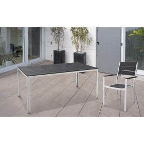 SEDIA STINTINO CON BRAC. 58X55,5X88HCM PAPILLON ACC. BIANCO DOGHE PVC