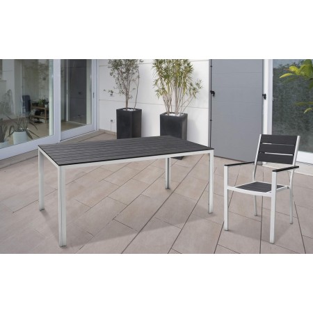 SEDIA STINTINO CON BRAC. 58X55,5X88HCM PAPILLON ACC. BIANCO DOGHE PVC