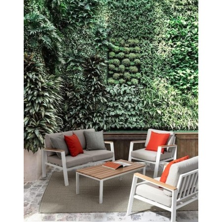 Bizzotto Salotto da Giardino Belmar Bianco ARREDO Giardino Esterno Relax