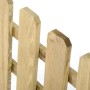 VERDELOOK Recinzione a Listelli Dritti per Esterni, Bassa e Dritta in Pino impregnato, 120x30 cm