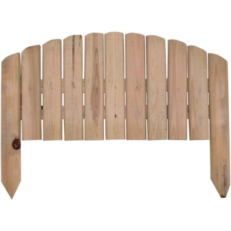 VERDELOOK Vampiro, Staccionata in Legno impregnato per Creare Una Recinzione a Onda, 54x27x47 cm