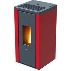 Pegaso Vera - Stufa a Pellet 7kW, colore Rosso