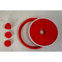 Bottiglione in plastica (HDPE), quadrato con collo largo e rubinetto, capacità 50 Lt, maniglie laterali in plastica e tappo a