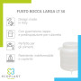 Ecoplast | Fusto in Plastica a Bocca Larga con Guarnizione e Tappo, Rubinetto non Incluso, Capienza 30 Lt, Colore Neutro,