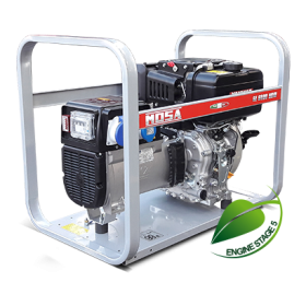 GE 6000 YDM Gruppo elettrogeno portatile monofase 5 kVA (4.5 kW) - Motore diesel Yanmar avviamento autoavvolgente