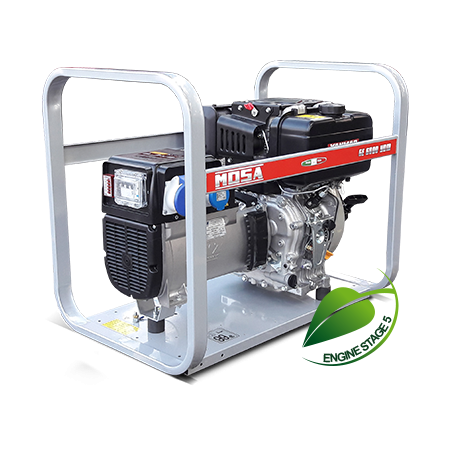GE 6000 YDM Gruppo elettrogeno portatile monofase 5 kVA (4.5 kW) - Motore diesel Yanmar avviamento autoavvolgente