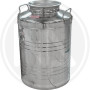 Fusto Bidone Fustino Olio Graffato 50 Lt Acciaio 18/10 con Rubinetto