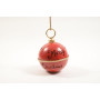 CAMPANA METALLO ROSSO 20x29cm 39730