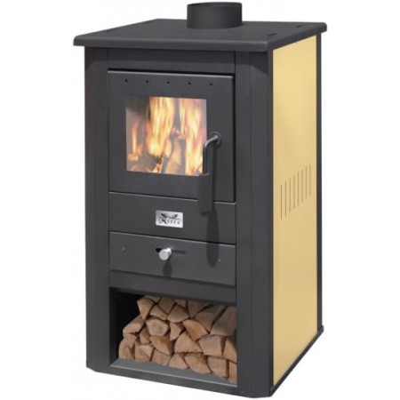 Stufa a legna Pallade (10,7kw, avorio)