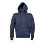 Felpa da Lavoro Tolosa BLU NAVY - Con Cappuccio, Zip Completa, Poliestere e Cotone, DPI I Categoria