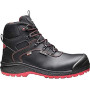 Base Protection Be-Dry Mid Scarpa Antinfortunistica, da Uomo, Nero/Rosso, Taglie 40