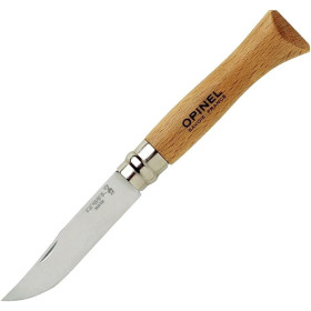COLTELLO OPINEL TRADIZIONALE CON LAMA INOX O AL CARBONIO - MISURE VARIE-Inox N 8