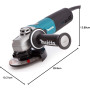 Makita 9565CR - Mini-amoladora 125 mm 1400W 11000 rpm 2.2 kg sjs sar makpower