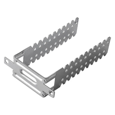AKIFIX 10 PZ STAFFA UNIVERSALE PER MONTANTI distanziatura parete 3-12 cm / spessore 0,8 mm