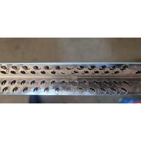 50 Barre Paraspigoli Forata per cartongesso in Alluminio 19x19cm x 2.5m per Costruzioni a Secco