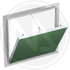 Botola di Ispezione per Cartongesso 40x40 cm in Alluminio con Sistema Push Pull e Sportello Removibile