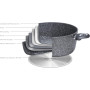 Aeternum, Madame Petravera 3.0, Tegame Antiaderente, Ideale per Induzione, Diametro 28 cm, Full Induction, Grigio