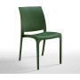 BICA Volga Sedia, Pine Green, 46x54x80 cm, Polipropilene, 2 unità
