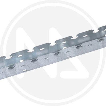 Profilo a Scatto a "U" 4mt per Cartongesso 40x28x40 cremagliera- Lamiera Zincata, Impiego Interno