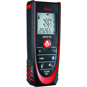 Leica DISTO D2 – metro laser multifunzione dotato di Bluetooth (associazione tramite app) per la misura di distanze, superfici e
