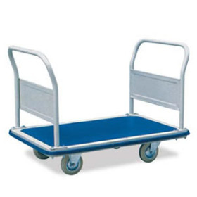 BARBERO PIETRO Carrello DP 300 con Due Sponde Smontabili, Piano Rivestito in Gomma, Portata 300 kg