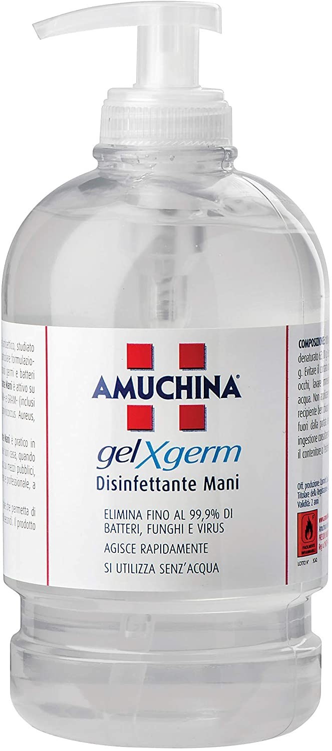 AMUCHINA 500 ML IGIENIZZANTE GEL PER MANI IN FLACONE CON EROGATORE