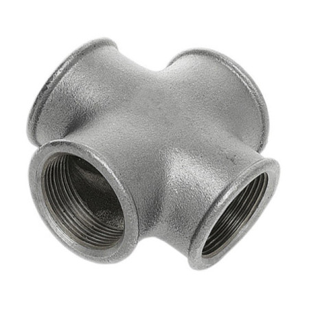 Raccordo a Croce in ghisa malleabile 90°