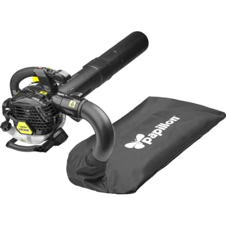 Papillon ASPIRATORE SOFFIATORE Scoppio VB 26K Euro 5-2 Tempi CC 25,4. Velocità aria di 250 km/h. Sacco raccoglitore da 45L. Nero
