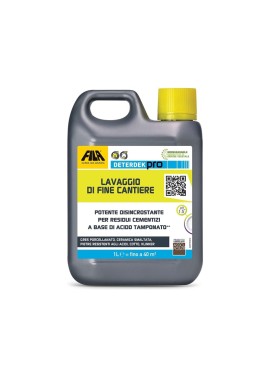 FILA Surface Care Solutions Deterdek PRO Detergente disincrostante Acido, rimuove i residui cementizi del Dopo Posa e Lo Sporco 