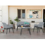 BICA Luxor Lounge Set Grigio/Antracite Giardino