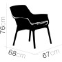 BICA Luxor Lounge Set Grigio/Antracite Giardino