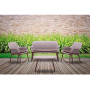 BICA Luxor Lounge Set Grigio/Antracite Giardino