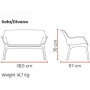 BICA Luxor Lounge Set Grigio/Antracite Giardino