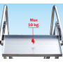 Scala Professionale SCA 6083/14 in Alluminio | 14 Gradini, Piattaforma Anti-Scivolo e Ruote Auto-Frenanti