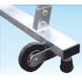 Scala Professionale SCA 6083/16 in Alluminio | 16 Gradini, Piattaforma Regolamentare e Ruote Auto-Frenanti