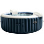 Intex 28430EX - PureSpa Vasca Idromassaggio Gonfiabile Bubble Massage, 4 posti, 140 Getti, Riscaldatore, PVC, Blu Navy, 196x71