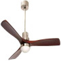 Cfg Ventilatore Soffitto DC 130, Motore DC 53W, Pale Legno, Luce Led 1800 Lumen, Diametro 130, 5 Velocità, EV087