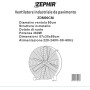 Zephir ZDM90CM Ventilatore Industriale da Terra Professionale con Ruote Struttura Interamente in Metallo Superpotente Pala 90 cm