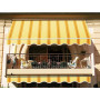 VERDELOOK 821/18 Tenda da Sole Itaca avvolgibile ad inclinazione fissa, larghezza 2,5 m e sporgenza 2 m, beige ocra