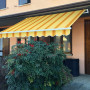 VERDELOOK 821/18 Tenda da Sole Itaca avvolgibile ad inclinazione fissa, larghezza 2,5 m e sporgenza 2 m, beige ocra