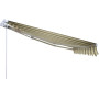 VERDELOOK 821/19 Tenda da Sole Itaca avvolgibile ad inclinazione fissa, larghezza 2,5 m e sporgenza 2 m, beige verde