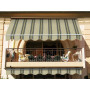 VERDELOOK 821/19 Tenda da Sole Itaca avvolgibile ad inclinazione fissa, larghezza 2,5 m e sporgenza 2 m, beige verde