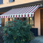VERDELOOK 821/17 Tenda da Sole Itaca avvolgibile ad inclinazione fissa, larghezza 2,5 m e sporgenza 2 m, beige bordeaux