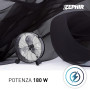 ZDM60CM Ventilatore Industriale da Terra Zephir Professionale con Ruote Struttura Interamente in Metallo Superpotente Pala 60 cm
