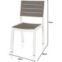 Keter - Sedia da giardino Harmony senza braccioli, Beige/Tortora