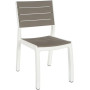 Keter - Sedia da giardino Harmony senza braccioli, Beige/Tortora
