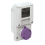 ILME BT 16220 Trasformatore 220/24V IP67 con Presa 16A 2P Viola EN60309