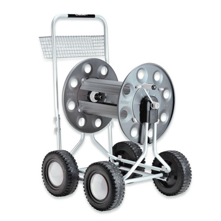 Claber 8900 Carrello Avvolgitubo Jumbo Metallo 4 Ruote Capacità 165 m